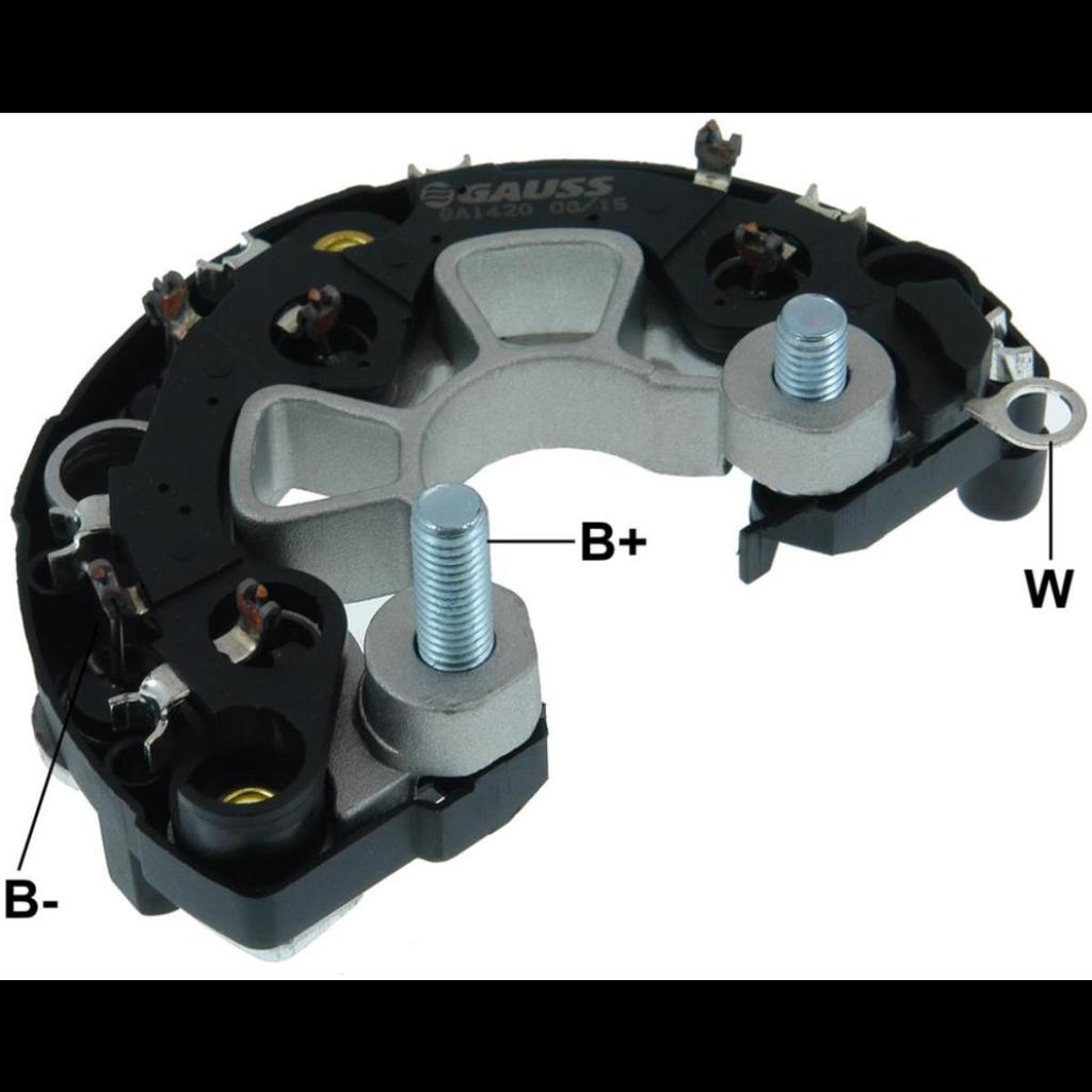 Ponte retificadora 12Ah 12V Porsche Boxster 2017 a Gauss