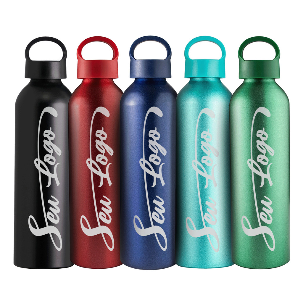 Garrafa Squeeze 630ml com Alça Integrada Personalizada com Nome ou Logo