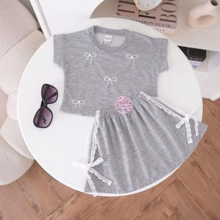 OWLET-Saia Sheena – Terno Feminino Com Estampada Roupas Femininas Estampa De Fita Top Kutung 1-7 Anos