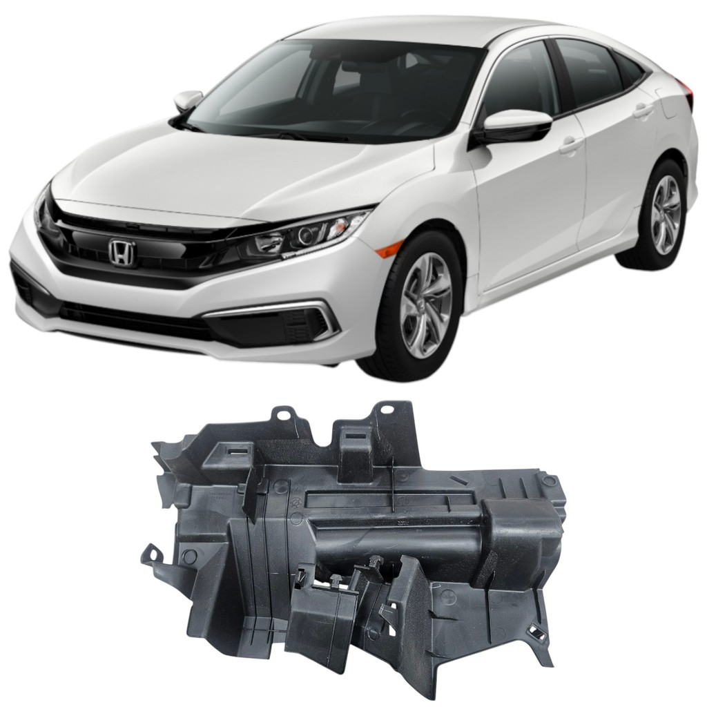 DEFLETOR INFERIOR RADIADOR HONDA CIVIC G10 2017 A 2021 ESQUERDO ORIGINAL