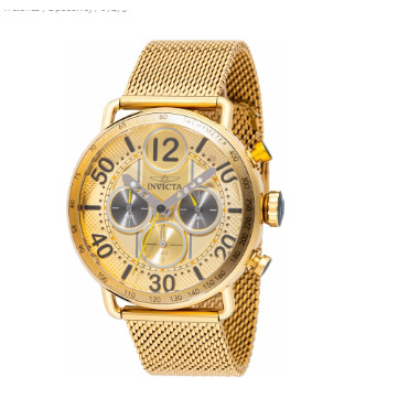 Relógio Masculino Invicta Speedway dourado Cronógrafo 69473