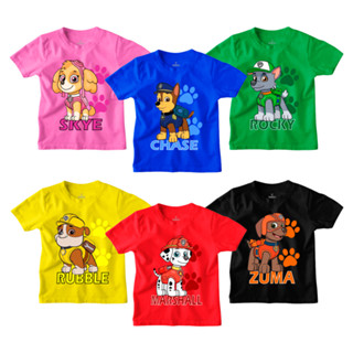 Camiseta Infantil Patrulha Canina Desenhos 100% Algodão Fantasia Ref 2 em Oferta na Shopee