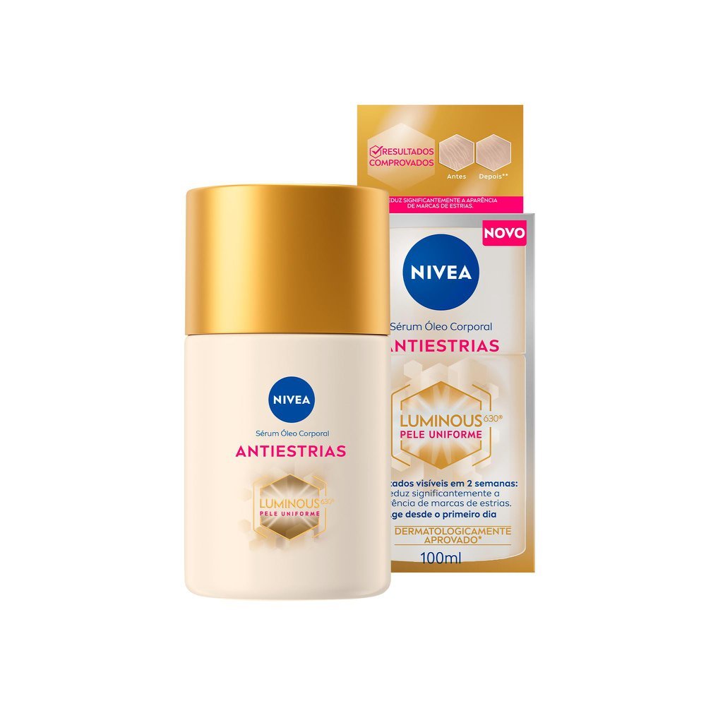 Sérum Corporal Nivea Óleo Antiestrias Luminous 630 com 100ml