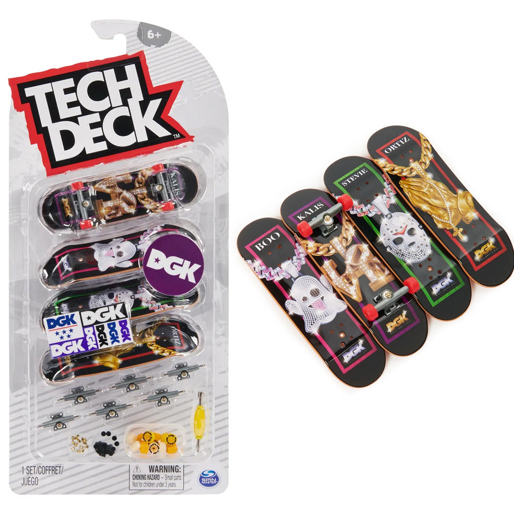 Tech Deck Skate De Dedo Coleção DGK kit 4 Skate 2891 - Sunny em Oferta na Shopee