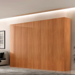 Guarda Roupa Casal Alpes MDF 8 Portas e 4 Gavetas Moderna Mobília