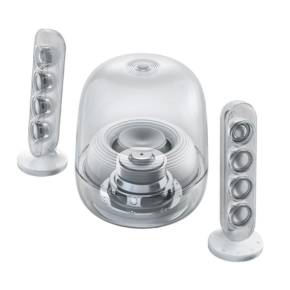 Caixa de Som Bluetooth Harman Kardon SoundSticks 5 com 190W Branca