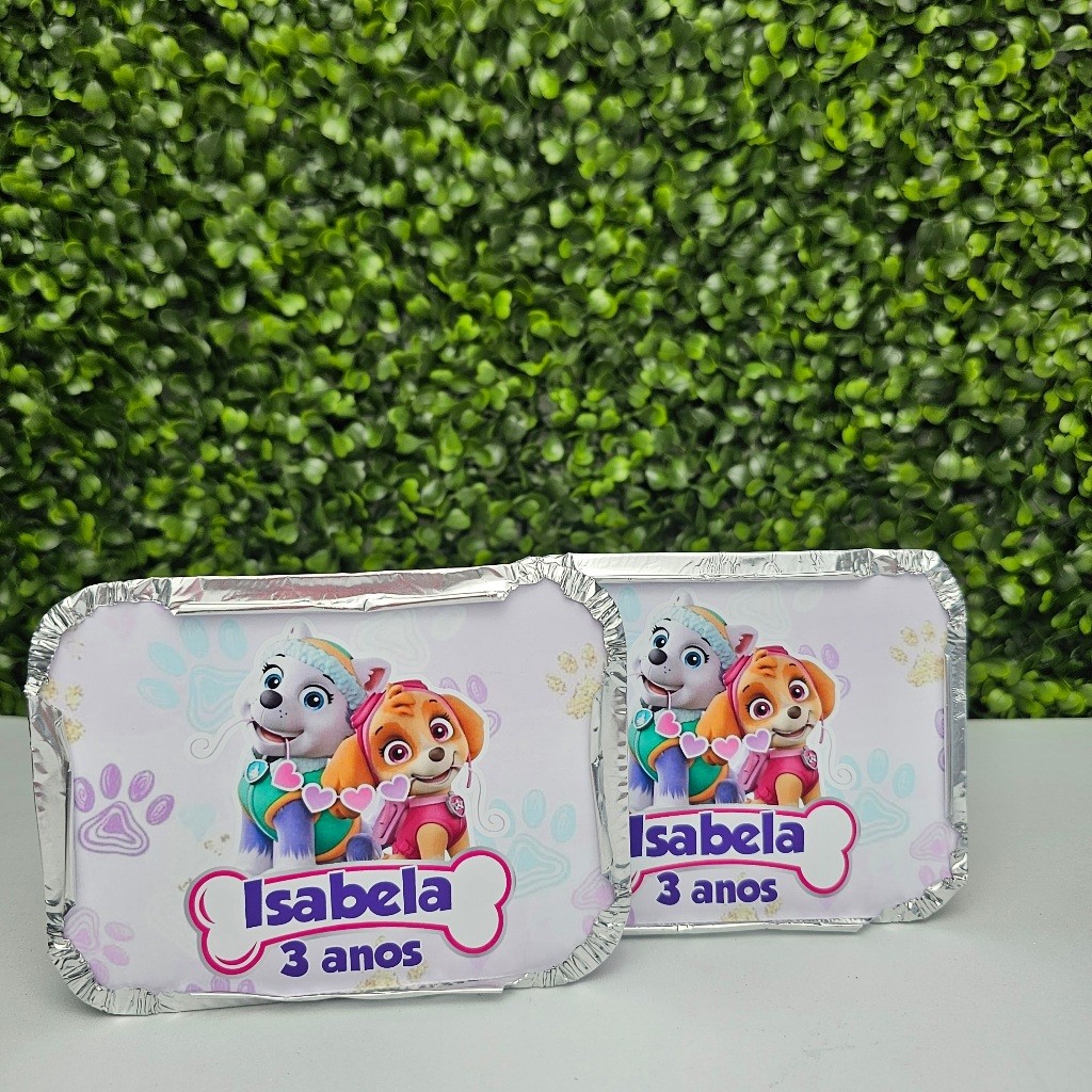 Marmitinha Personalizada SKYE E EVEREST PATRULHA CANINA - Personalizados - Festa infantil - Aniversário - Lembrancinha