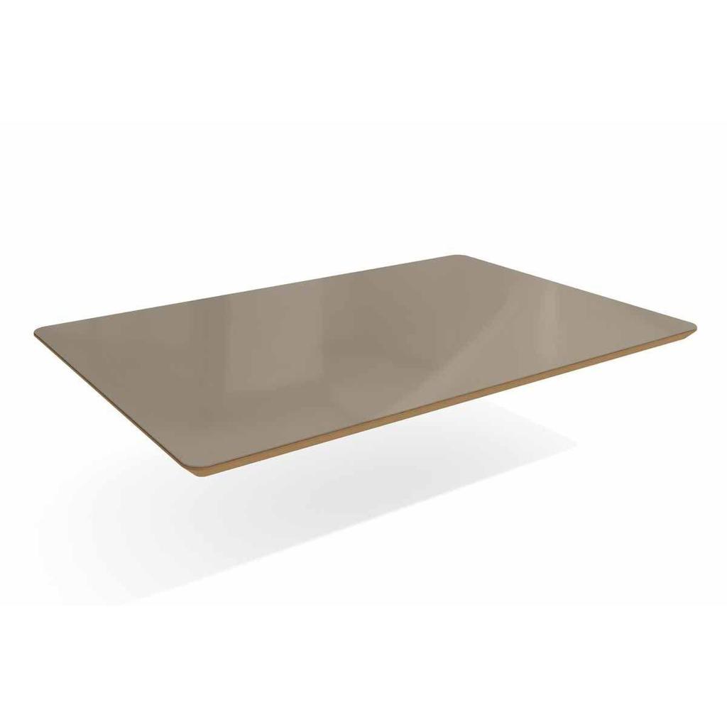 Tampo Mesa Sala de Jantar Madeirado c/Vidro TA31 Retangular 80x120cm Freijó/Bronze - Kappesberg em Oferta na Shopee