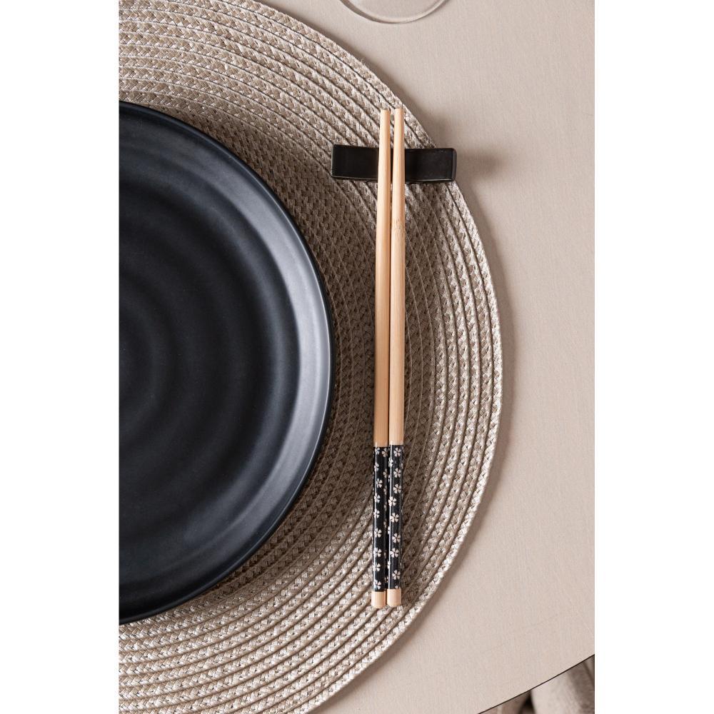 Conjunto 4 Hashis Sunflower Bambu Preto 24cm (2 Pares) - Lyor · foto 2