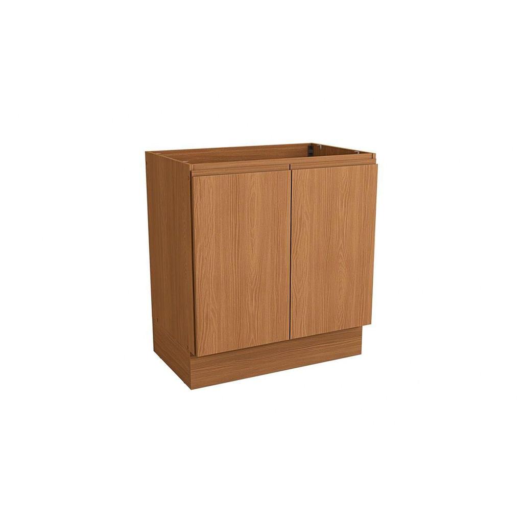 Gabinete de Cozinha Modulado Balcão Ciela R625 c/ 2 Portas s/ Tampo 80cm Canela - Kappesberg