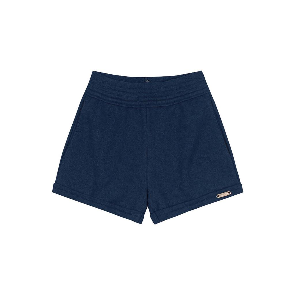 Shorts infantil menina em moletinho Brandili em Oferta na Shopee