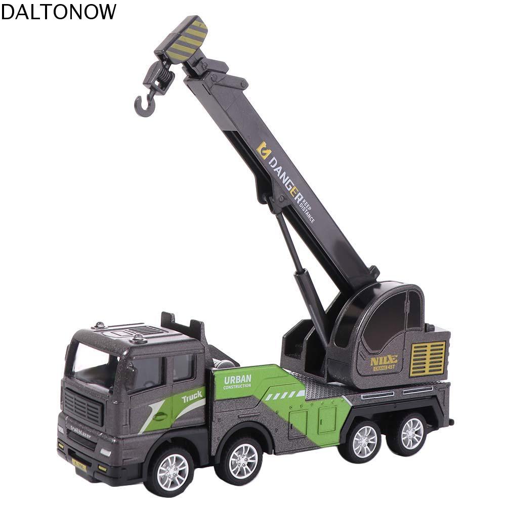 Brinquedos De Caminhão Guindaste DALTONOW , Modelo De Carro De Engenharia Educacional De Empilhadeira Bulldozer , Liga F