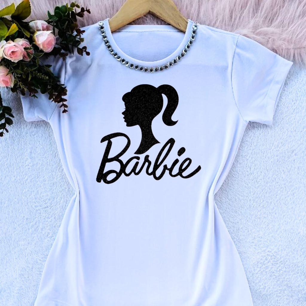 camiseta camisa blusa tshirt estampada desenho animado barbie moda nostalgia confortavel feminina