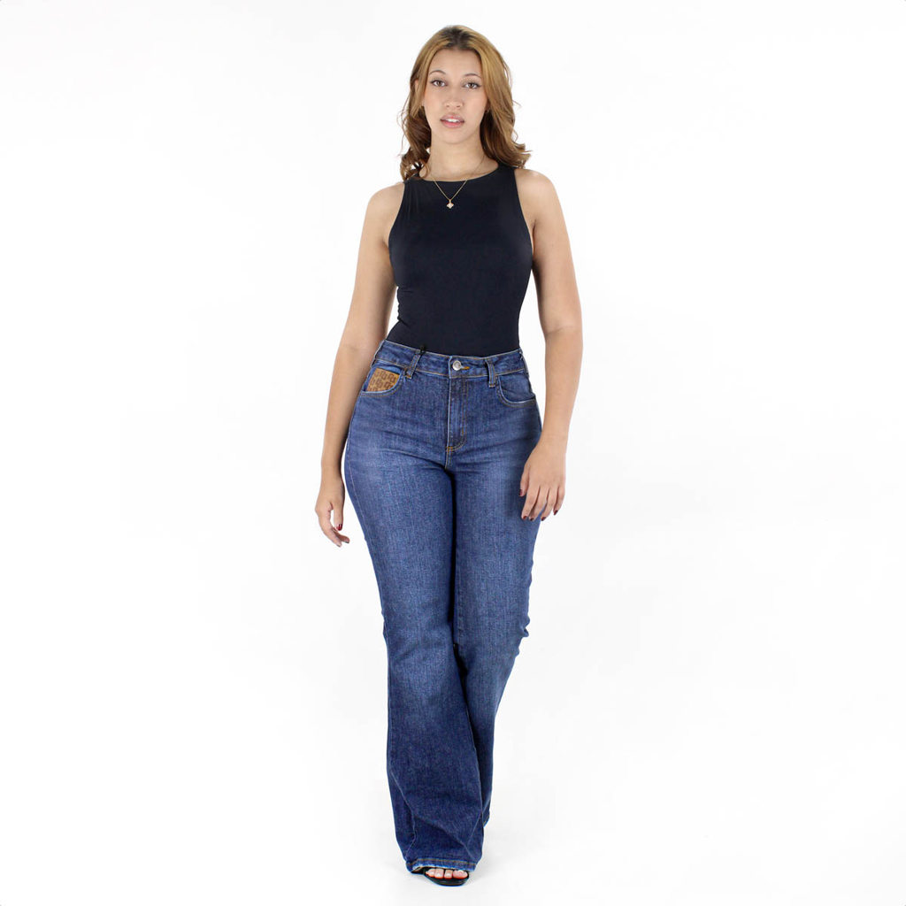 Calça Jeans Colcci Bia Flare Azul - Feminino