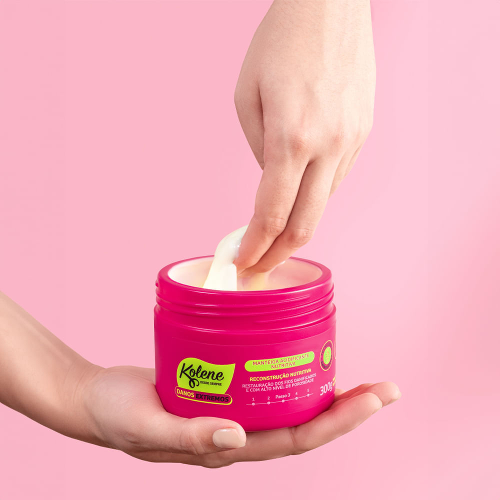 Manteiga Acidificante Nutritiva Kolene Danos Extremos 300g em Oferta na Shopee