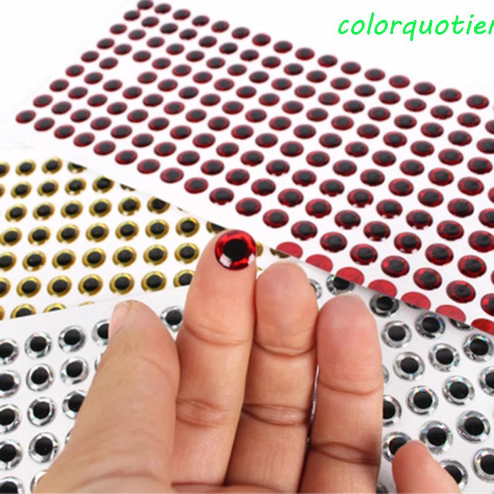 COLORQUOTIENT Isca De Pesca Olhos Adesivo De 100 Pçs/Lote 3mm 4mm 5mm 6mm Simulação Holográfica DIY