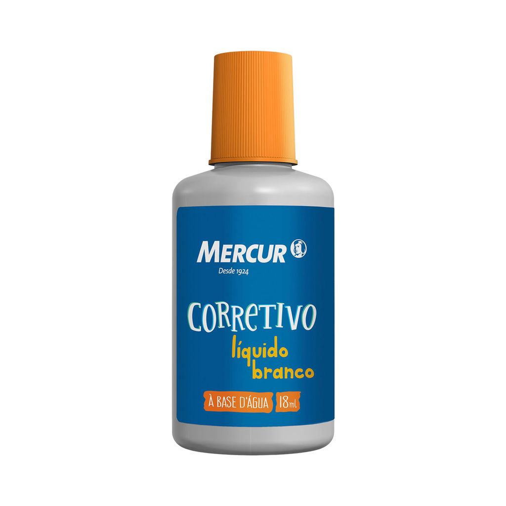 Corretivo Líquido Mercur Base de Água Branco 18ml em Oferta na Shopee