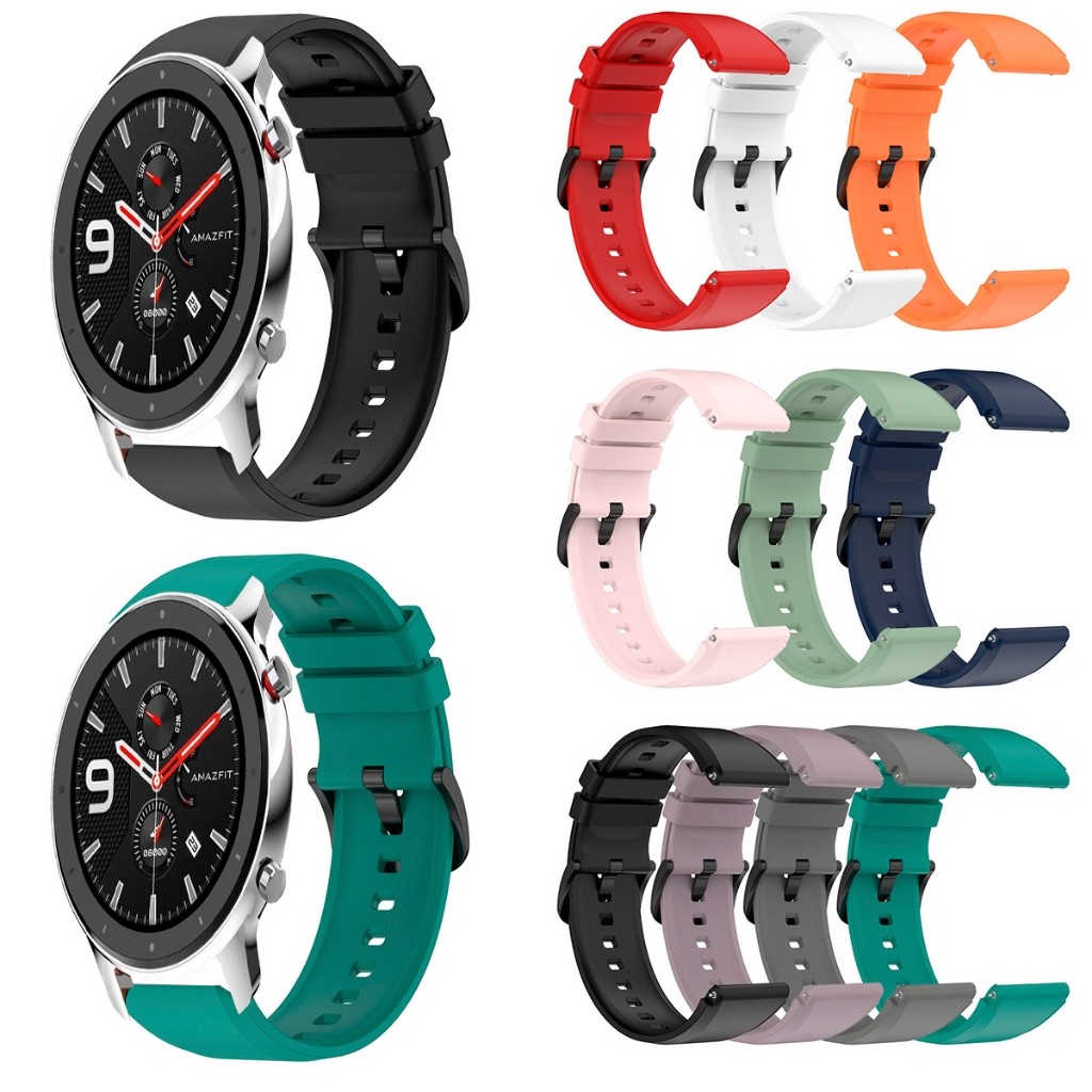 Pulseira Silicone 22mm Para Amazfit GTR 47mm GTR 2 GTR 3 GTR 4 Pro Ajustável Premium