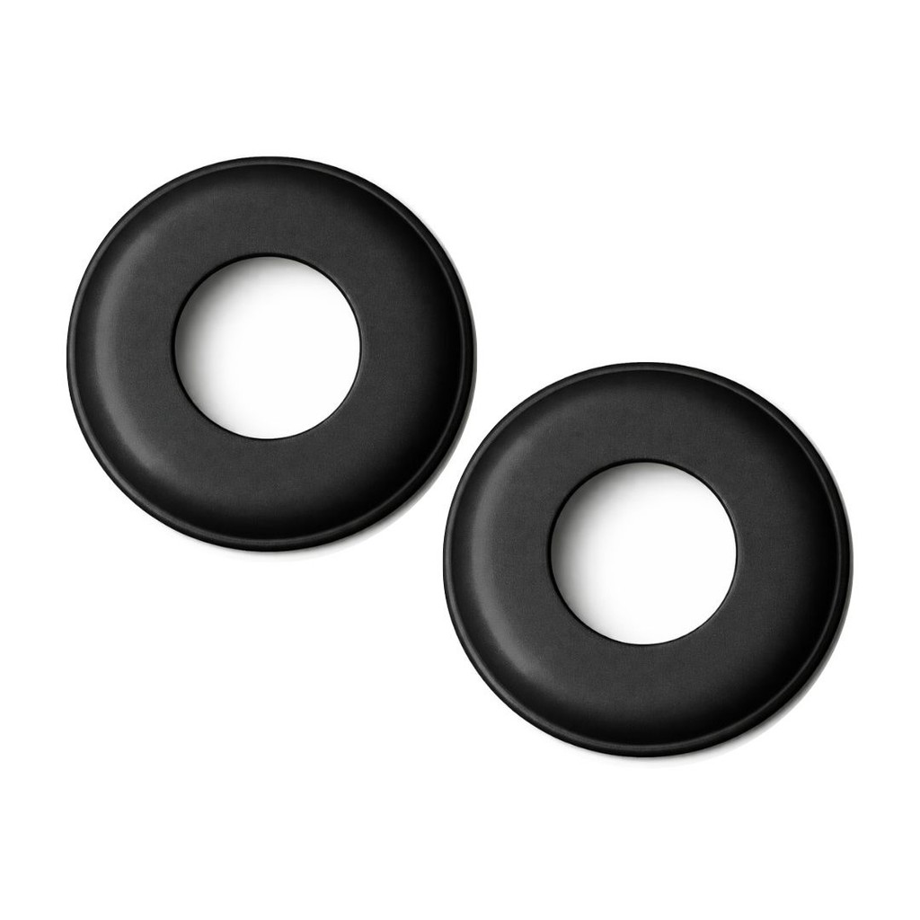 Canopla Nylon Acabamento Tubo Corrimão Guarda Corpo Redonda 38mm 1 1/2 Pol Preta KIT 2/UN