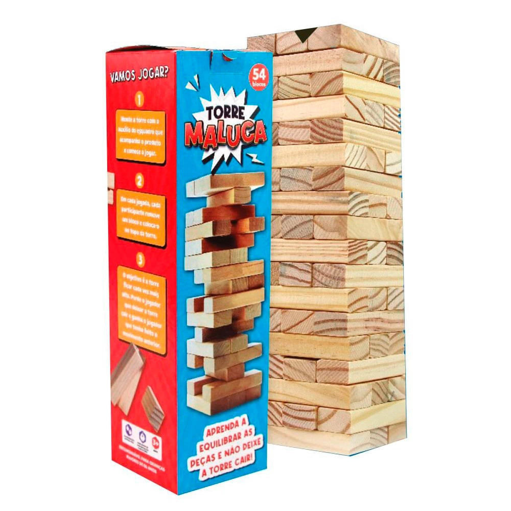 Torre Maluca de Equilíbrio Magic Kids com 54 peças em Oferta na Shopee
