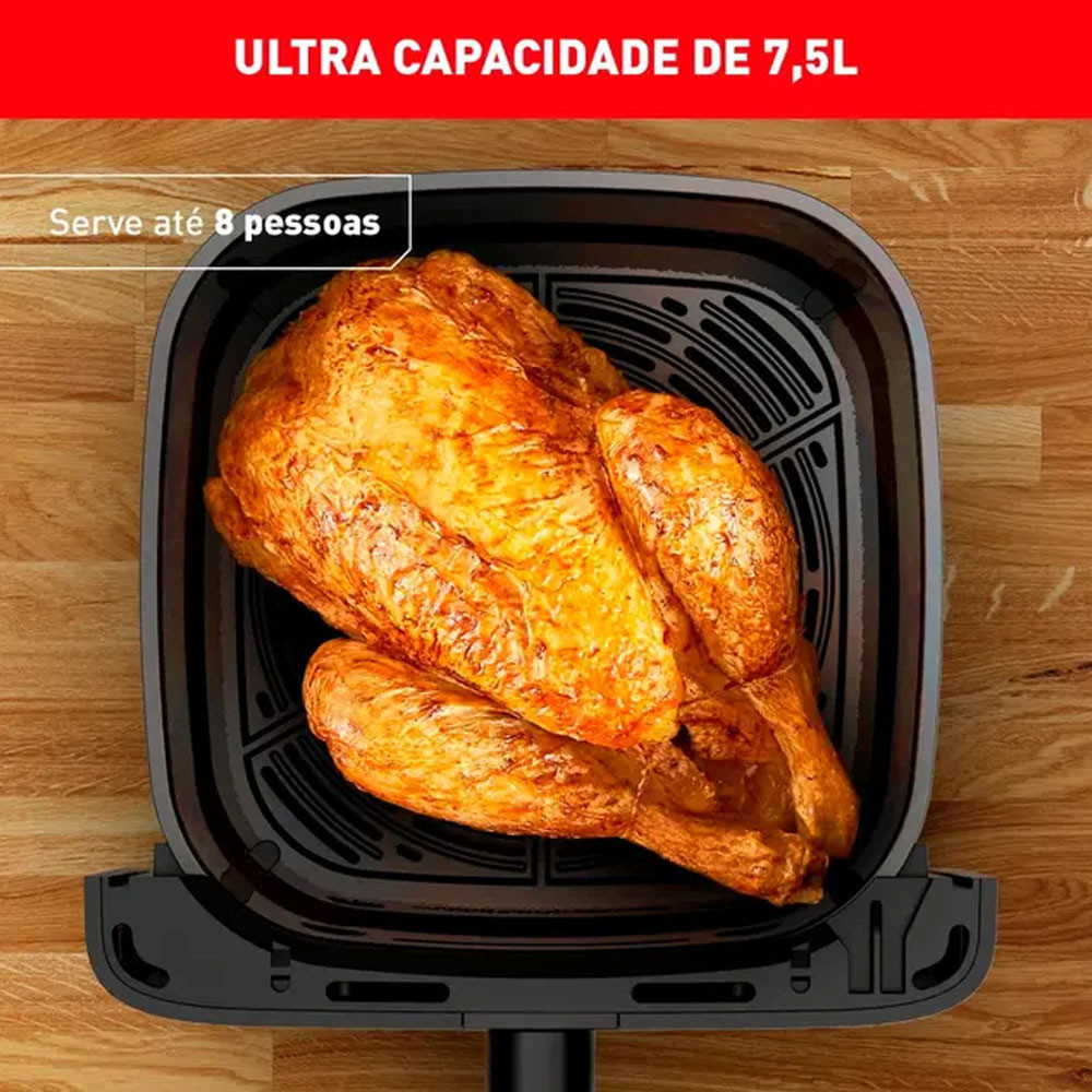 Fritadeira Elétrica Air Fryer Mega AFM7 7,5L 1700W Arno · foto 2