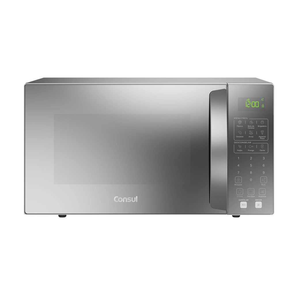 Micro-ondas Consul 32 Litros Cor Cinza Espelhado com Menu Fácil - CMS46AR em Oferta na Shopee
