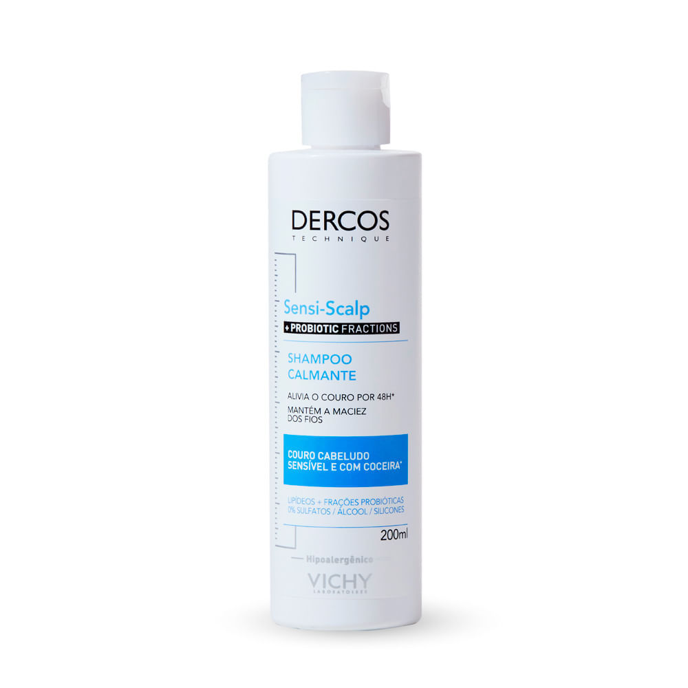 Vichy Dercos Sensi-Scalp Probiotic Shampoo Calmante 200ml em Oferta na Shopee