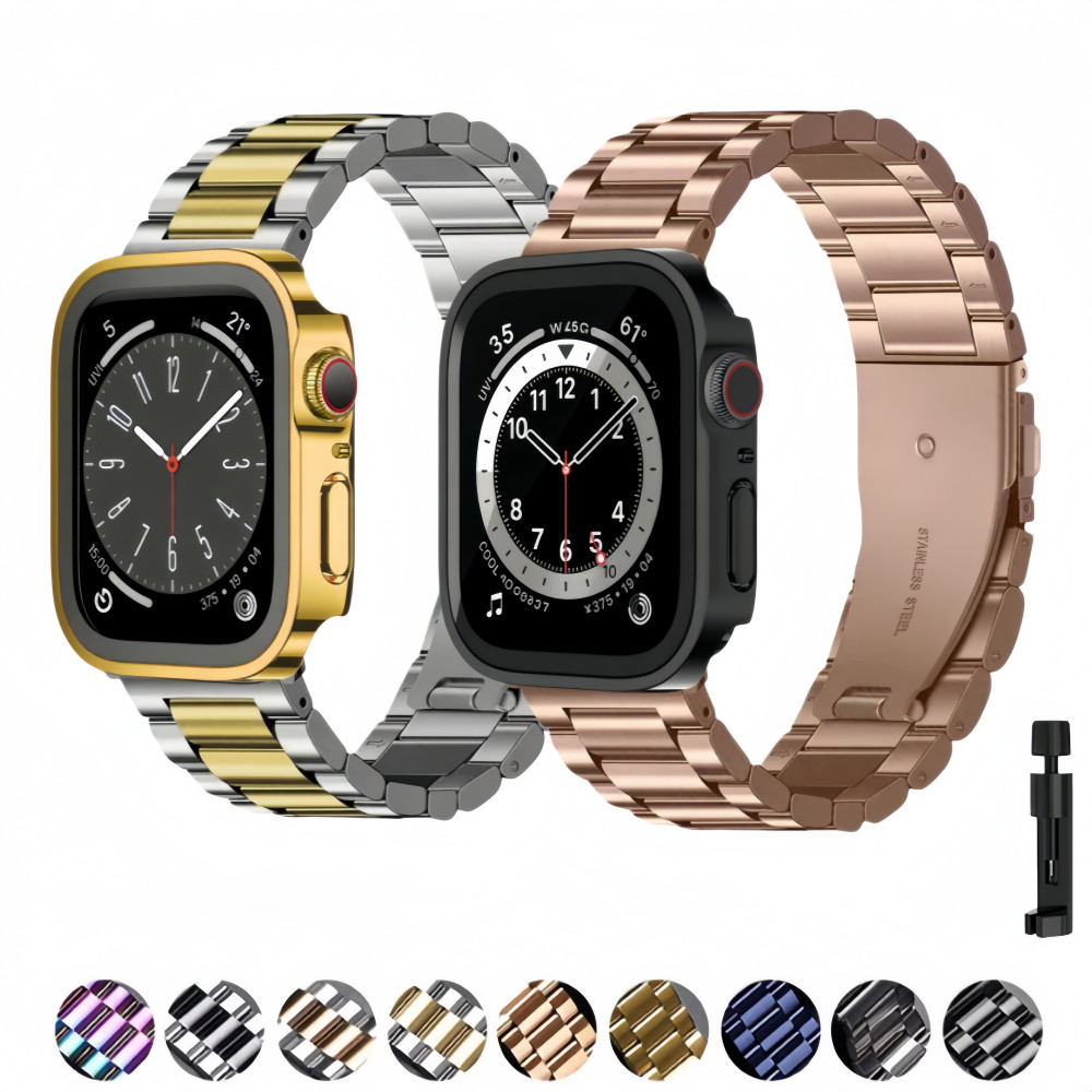 Kit Aço inoxidável Pulseira+Proteção Case Para Apple Watch Ultra 3 49mm 40mm 41m