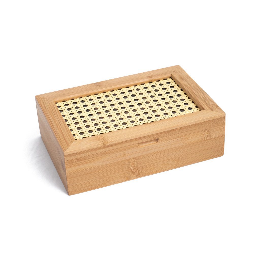 Porta Chá de Bambu Palhinha 6 Divisórias - Oikos em Oferta na Shopee