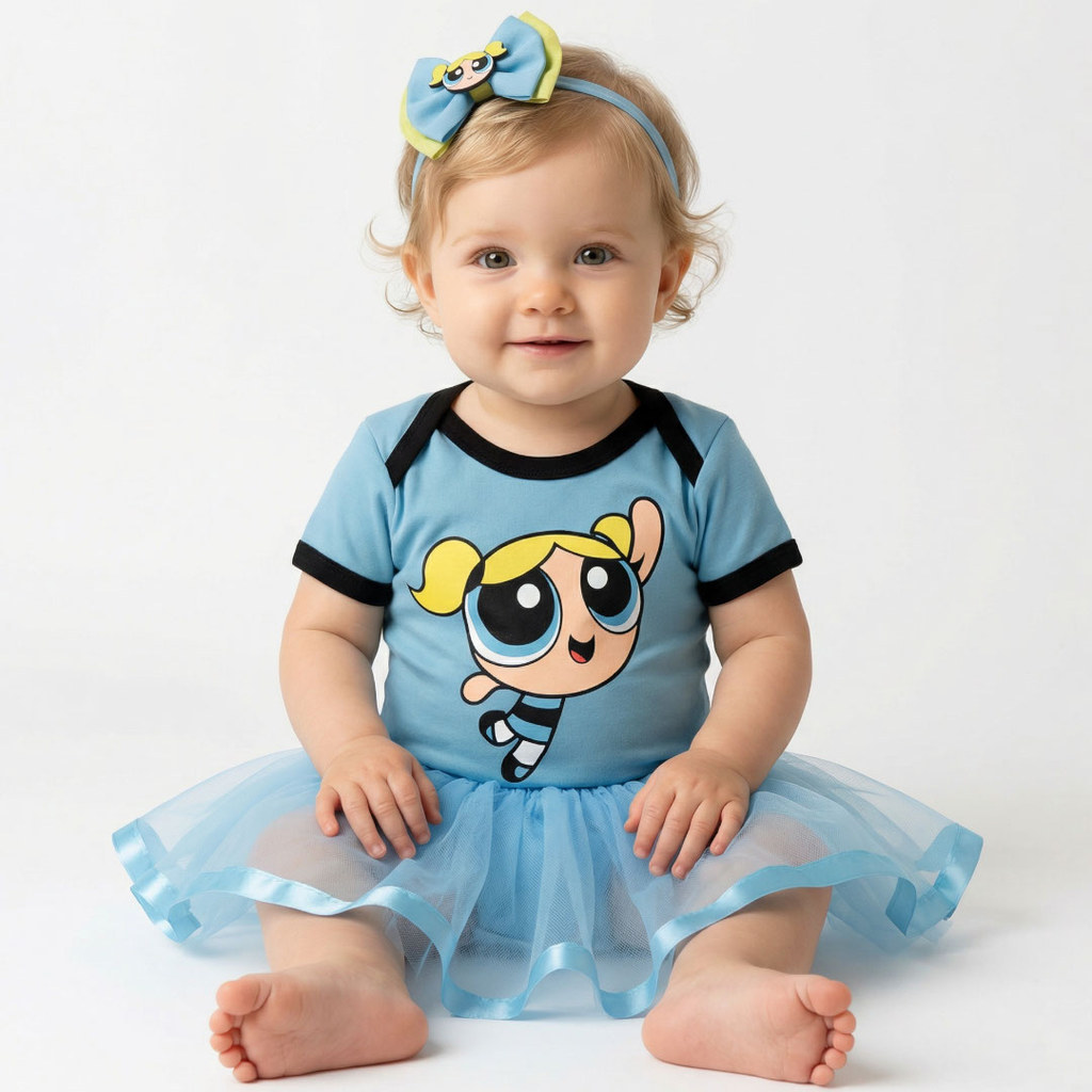 Body Infantil Bebê Meninas super poderosas  Mesversario docinho, lindinha, florzinha Rápido Promoção