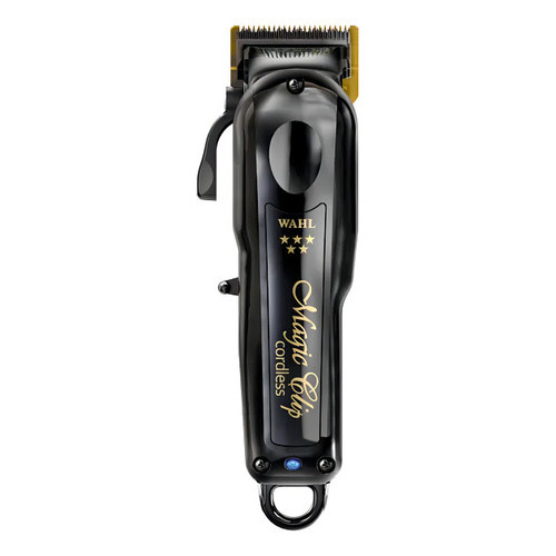 Máquina De Corte Profissional Magic Clip Black Sem Fio Wahl Black Preto 220v
