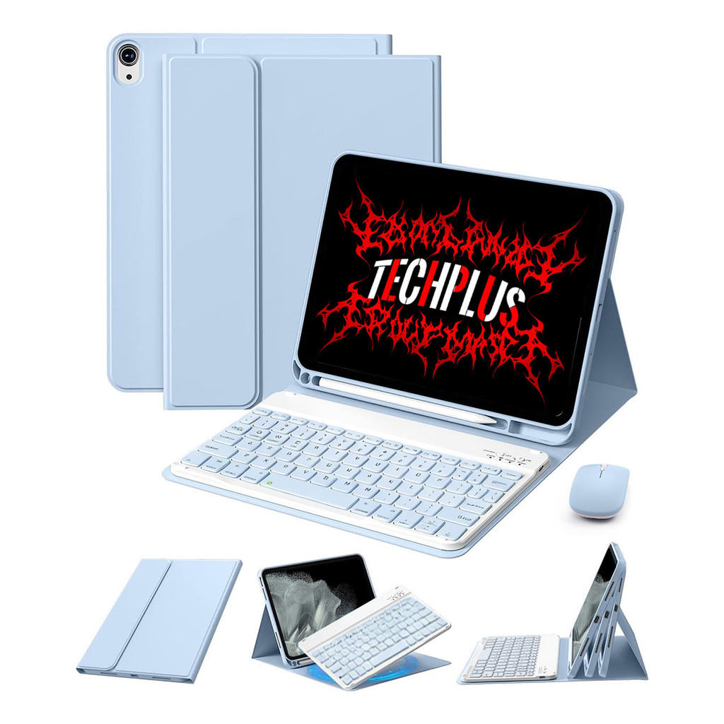 Capa com Teclado e mouse Para ipad 10 ou11 A16, ipad air4 /5, 2018 a 2024 ipad p