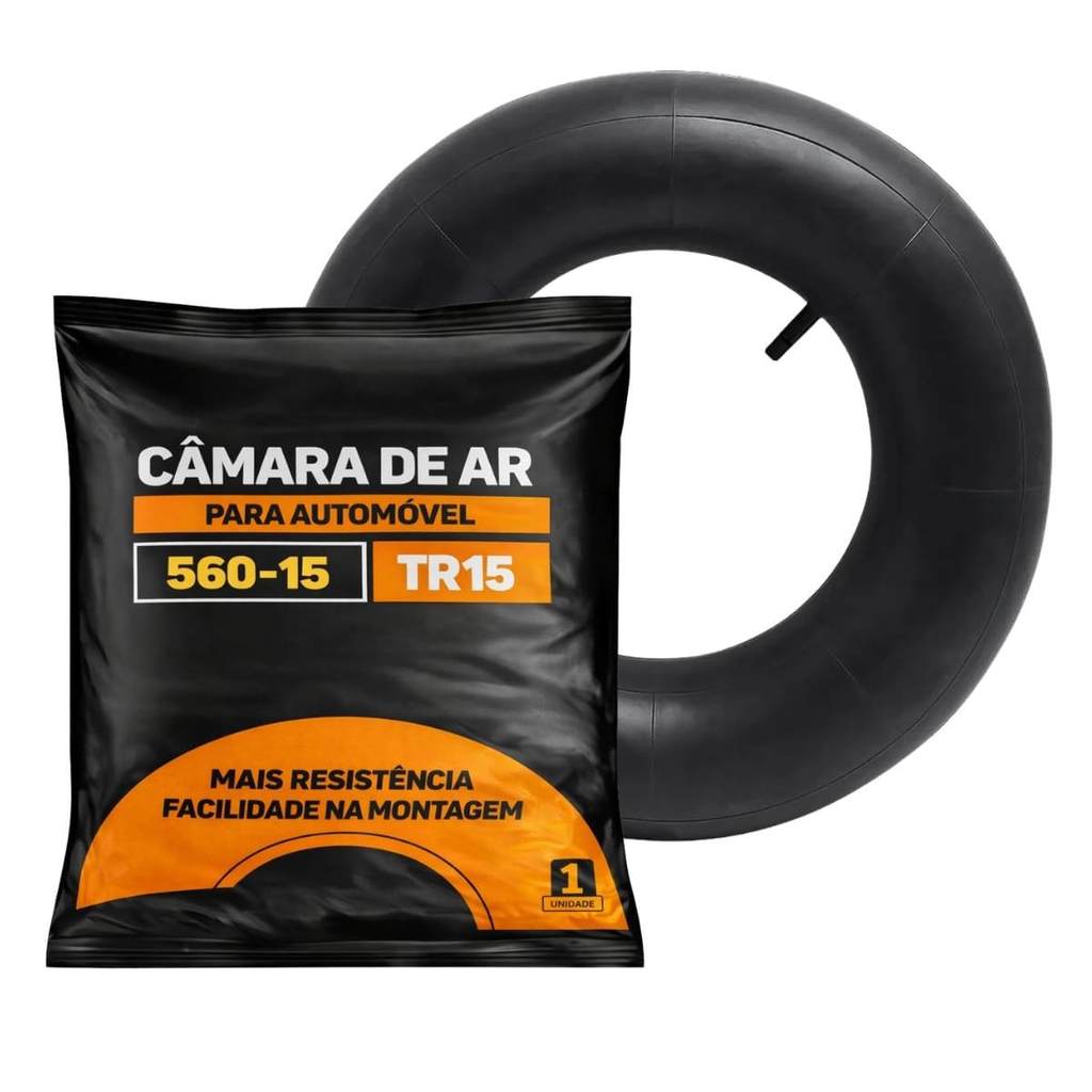 CAMARA DE AR COMPATÍVEL VW FUSCA ARO 15/560 RESISTENTE em Oferta na Shopee