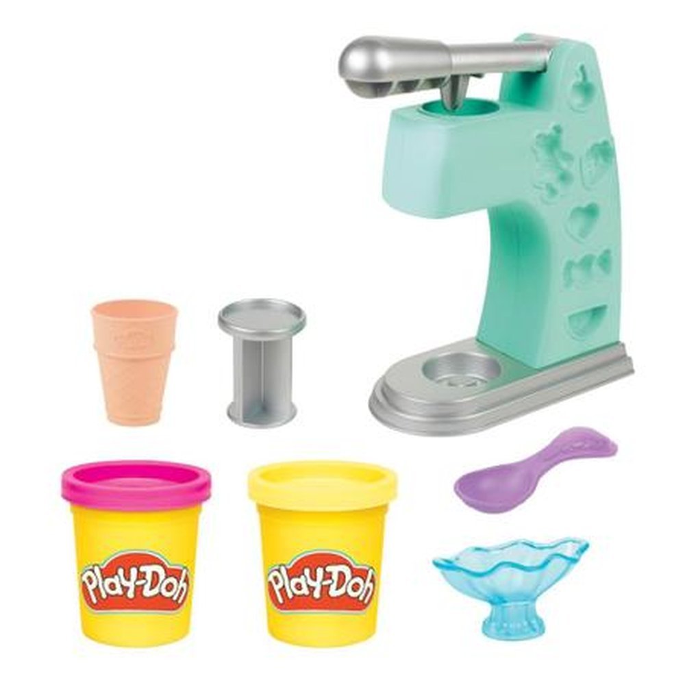 Brinquedo Massinha de Modelar infantil Clássicos Mini Sorveteria Play-Doh Pote com 113g Acompanha Maquina de Sorvete