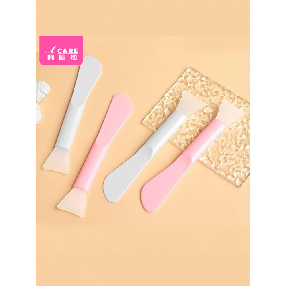 Escova de máscara F1zq801-Aplicador de Silicone de dupla utilização de duas cabeças, colher de escavação, pátio, raspado