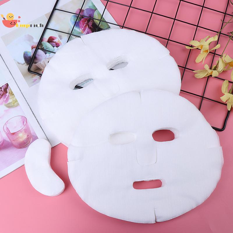EMCH > 100 Peças Máscara Facial Papel Descartável Algodão Tecido Não Faça Você Mesmo Folha De Nova