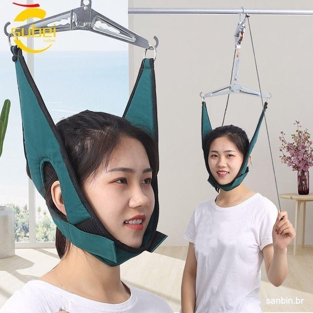 Dispositivo de Tração Cervical SUBEI, Protetor de Pescoço, Cinto de Alongamento para Recuperação da Coluna TZGR