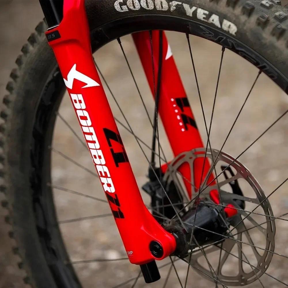 1 Conjunto De Adesivo Para Motocicleta E Carro Com Logotipo Bomber Z1 , Decalque Design Vermelho Marzocchi Personalizaçã