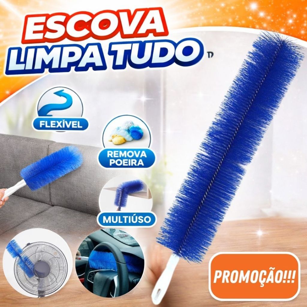 Escova de Limpeza Microfibra Flexível Dobrável, Multiuso para Ventilador, Ar Condicionado e Janela