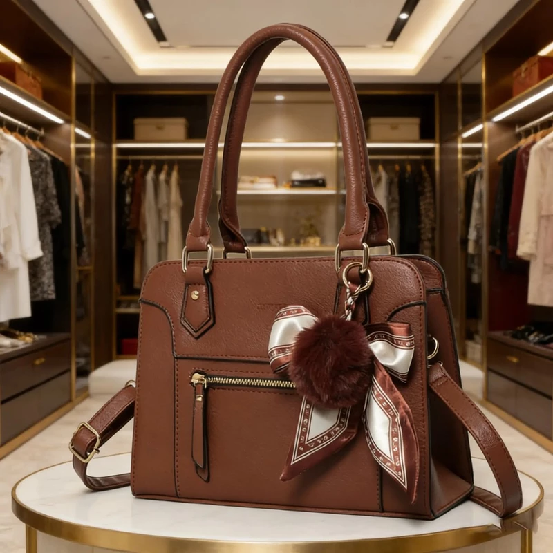 Bolsa Feminina de Couro Transversal — foto 9
