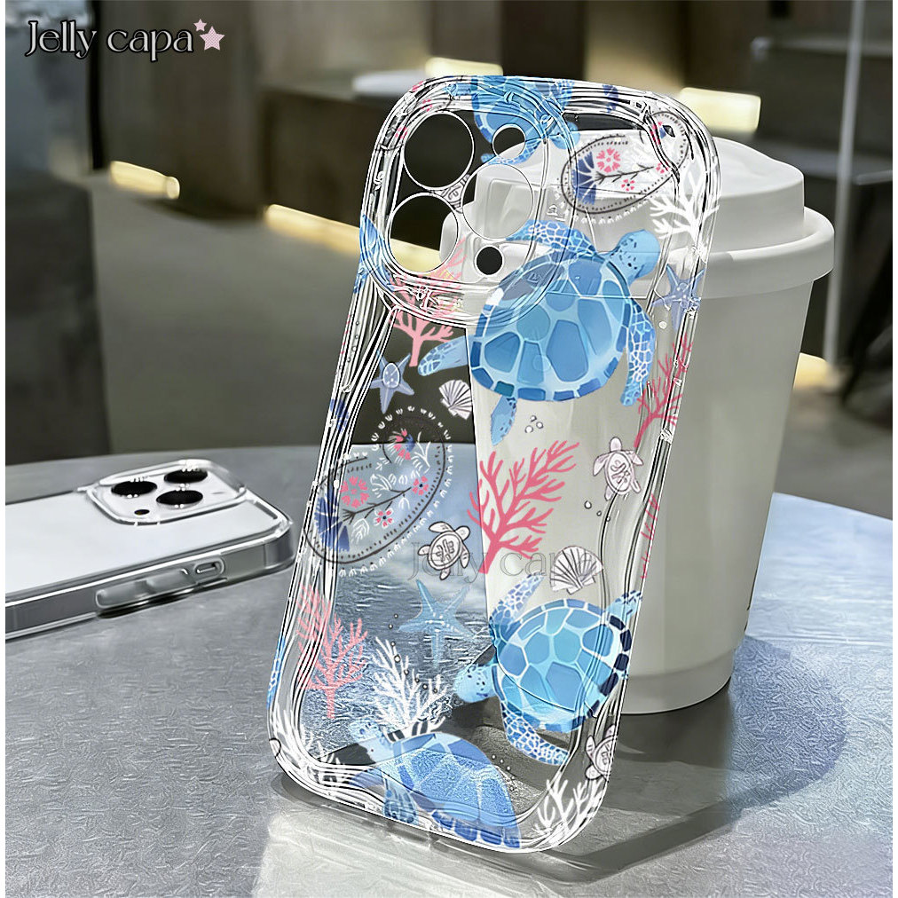 Capa Para POCO X7 Pro X6 X5 F6 F5 F3 X4 M6 M4 X3 C75 C65 C71 C40 M5S Mi14 12 11Lite Creme De Tartaruga Marinha De Telefo em Oferta na Shopee