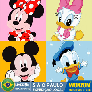 Disney Pintura Decorativa Desenho Infantil DIY Stitch Desenhos Animados Crianças Puzzle Toy em Oferta na Shopee