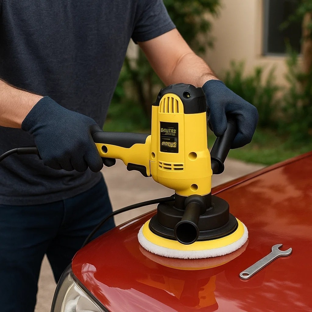 Politriz Lixadeira Automotiva Polimento Pintura Carro Restauração Farol Ferramenta Achadinhos