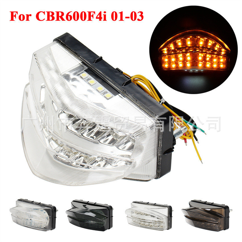 Adequado para HondaCBR600 F4 2001-2003 conjunto de luz traseira LED luz de freio sinal volta alta qualidade estoque pron