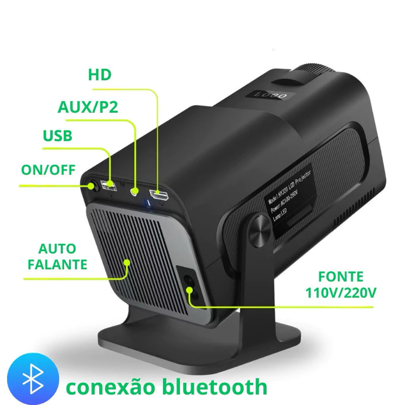 Mini Projetor Portátil HY320 Full HD 1080p — foto 5