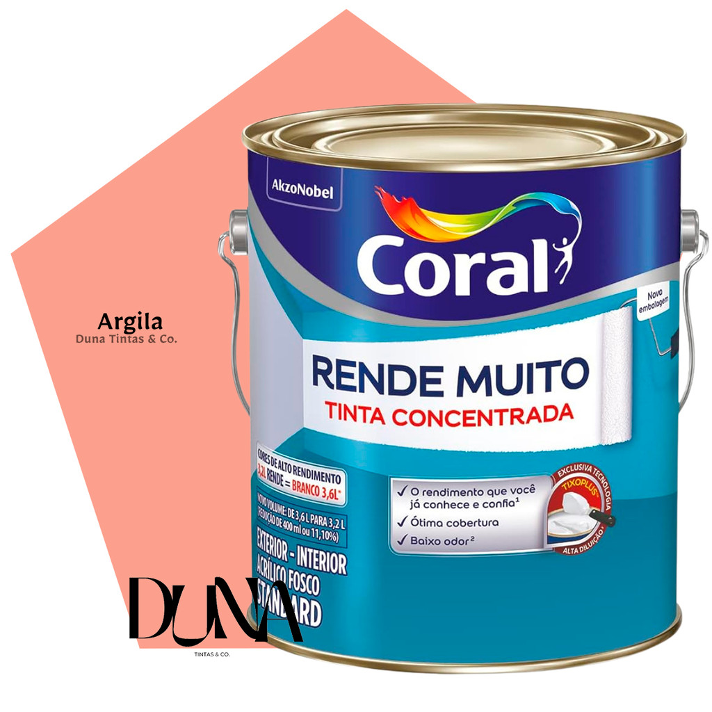Tinta Coral Rende Muito Rosa Argila 3,2l