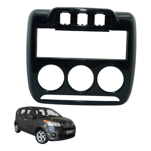 Moldura Central Painel  Citroën C3 Picasso 2011 Original Preto
