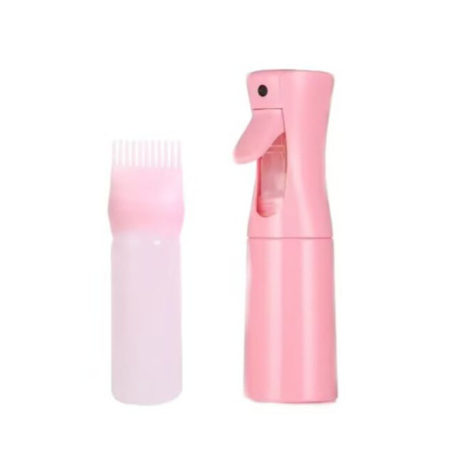 Kit 2 Pente Aplicador Tintura Cabelo + Frasco De Spray De Névoa Para Cabelos
