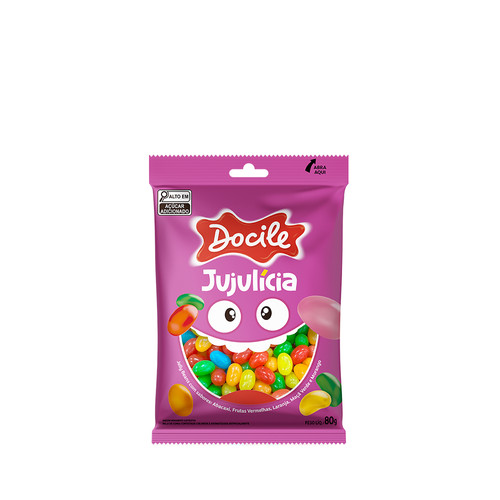 Bala de Goma Jujulícia Docile 80g Mix de Sabores em Oferta na Shopee