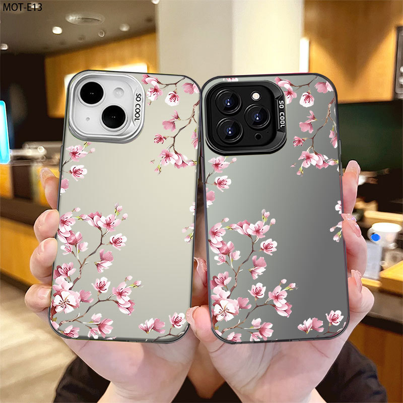 Capa DH Para Motorola MOTO G84 G54 G64 G54Power G14 G22 G24 C04 Flor De Cerejeir